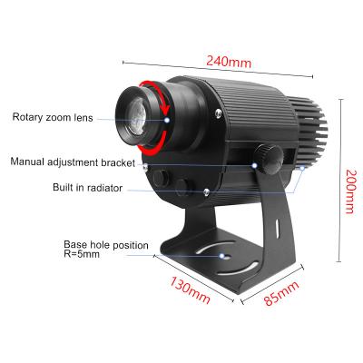 China Color Changing Projection Lamp Indoor Color Changing LED Gobo Projector Black Color 35w Auto Color Gradient Logo Projectors For Advertise for sale