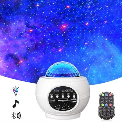 China Modern Starry Night Projector 8W USB Laser Light Phone Connect Speaker Night Projector Baby Ambient Light Lights for sale