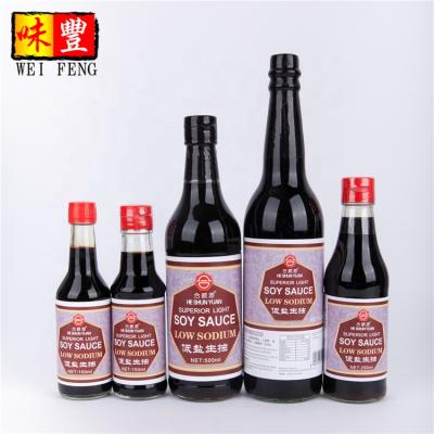 China Healthy Natural Chinese Condiments Low Sodium Light Soy Sauce 500ML for sale