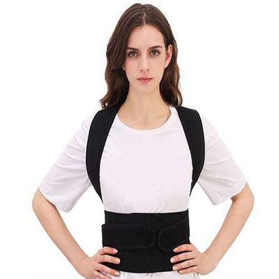 China Neoprene Back Braces upper back brace posture corrector waist lumbar strap shoulder neck straightener sacroiliac support scoliosis belt for men women for sale