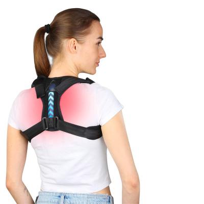 China Neoprene Back Braces upper back brace support posture corrector strap shoulder neck straightener belt spinal wrap clavicle protector for men women for sale