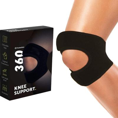 China Universal best quality compression knee brace breathable knee band support patellar tendon strap for torn meniscus pain relief men women for sale