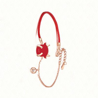 China FASHIONABLE Commemorative Luxury 925 Sterling Silver Plated Charm Women's Bracelet Little Girls Gift for sale