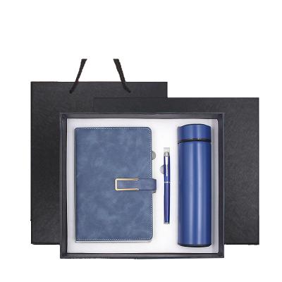 China Agriculture Screw Lid Sports Bottles Thermos Cup Business Notebook&amppen Gift Set for sale