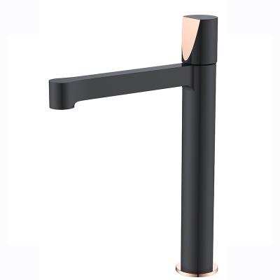 China Modern Professional Faucets Manufacture Black Brass Faucet Basin for sale