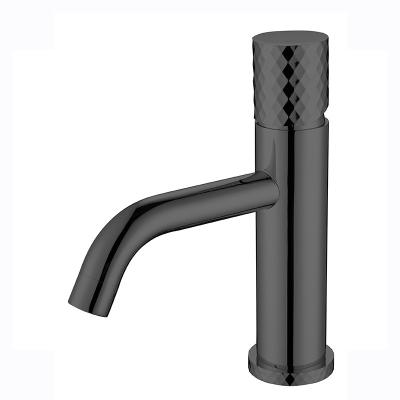 China Modern Morden Copper Bathroom Black Faucets for sale