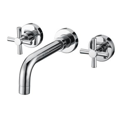 China Metered Faucets Kaiping Factory Concealed 3 Hole Wall Mount Faucet Bathroom for sale