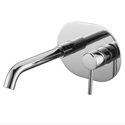 China Brass Taps Modern Style Bathroom Wall Metered Faucet for sale