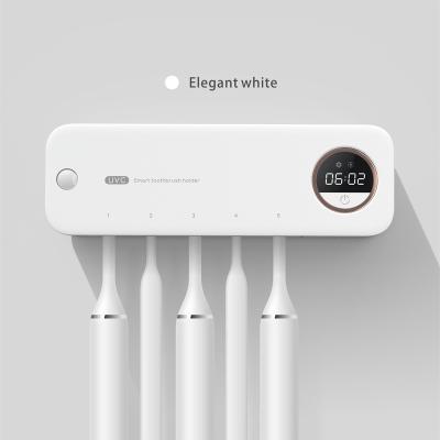 China 2022 60 Times Household Electric Toothbrush Holder With Air Drying Regular Disinfection Over Time 99.99% Sterilization Rate for sale