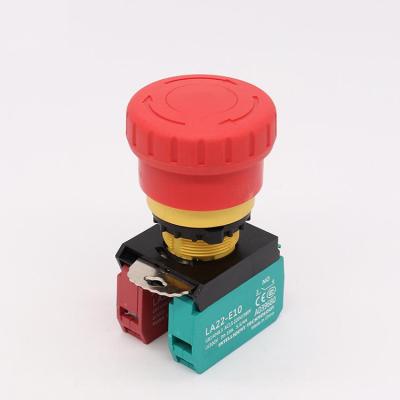 China LA22E 22MM plastic emergency stop button for sale