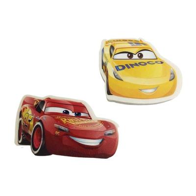 China Promotional High Quality Cartoon Car Shape Eraser Free Sample Cheap Pencil Eraser For Boy for sale