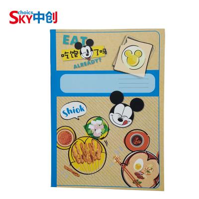 China Wholesale hot sale simple line printed cute kawai school exercise stationery set for students for sale