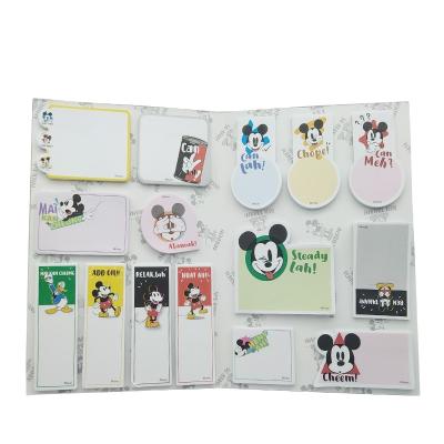 China High quality hot sale promotional printed sticky note pad fancy custom logo printed note pad for sale