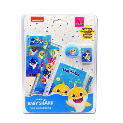 China Fashion Guangzhou cute manufacture back to school wholesale cute shark stationery set for sale