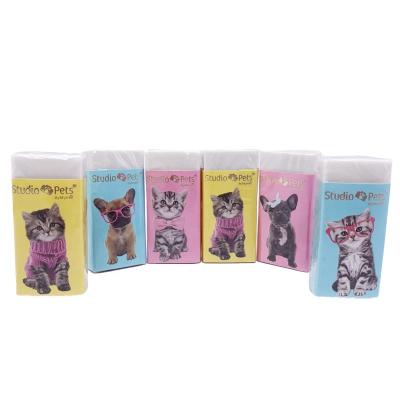 China Promotional Lovely 2D Eraser Cute Animal Cute Animal Eraser For School Children Rubber Erasers Stationery Durable Pencil Eraser Set for sale