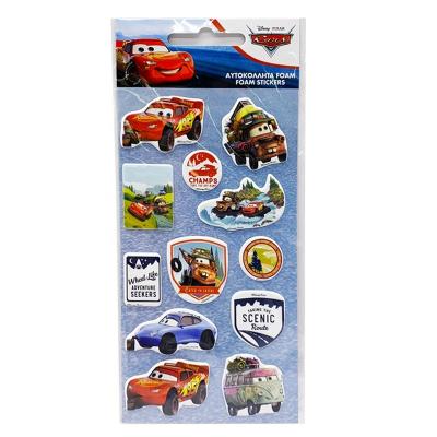 China Cartoon Sticker China Student Set Cartoon Custom Kids Cool Foam Stickers Car Shape Foam Stickers for sale