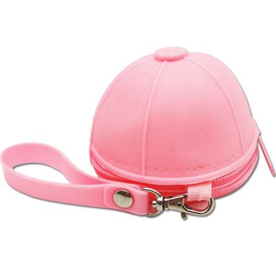 China Fashion New Arrival Promotional Gift For Girl Cute Coin Purse Baseball Hat Shape Silicone Mini Wallet for sale