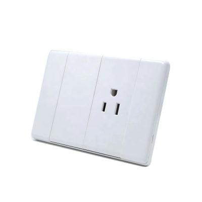 China Easy Installation K8-0010 American Style Wall Switch with 10A 250V Switches and 15A 127V-250V Light Weight Home Ivory Color Switches and Sockets for sale