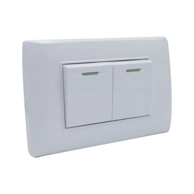 China Easy Installation ZF-2 American-style wall switch with 2 gang wall switch with electric  Mounted type wall switch for sale