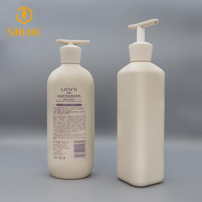 China SHIJIE Cosmetic New Products Round Pink Plastic Cosmetic Pump Bottles Foam Lotion Shampoo Packaging Bottles Cosmetic Plastic Set for sale