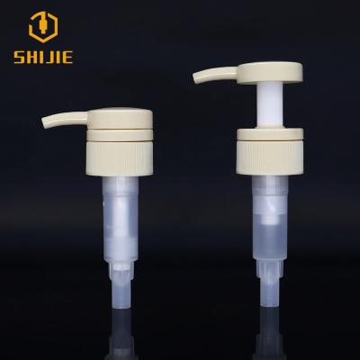 China Non Left Right Shampoo Lotion Lock Dispenser Soap Spill Manufacturers OEM 28/410 Plastic Pump Bottles Dripless Liquid Pump Pump for sale