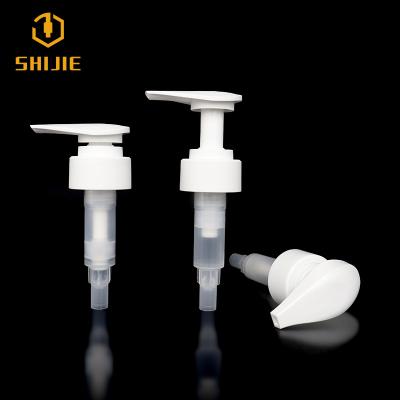 China Non Spill PP Hand Wash Pump Skin Care Lotion Bottle Pump Packaging White Shampoo-Cream Pump for sale