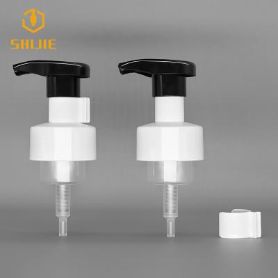 China Non Spill 28/410 38/400 38/410 38mm 40mm 43mm PP Switch Plastic Foaming Foam Dispenser Liquid Foaming Pump Left Right Hand Soap Pump for sale