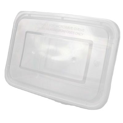 China Competitive Price Good Quality Disposable Takeaway Food Container 1700ml Plastic Rectangular Food Box for sale