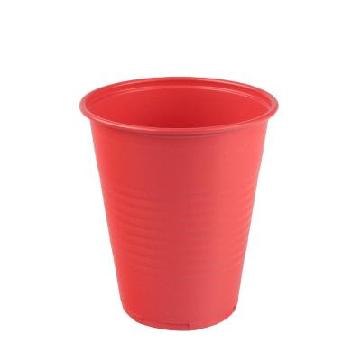 China High Quality Double Wall Porcelain Make Disposable Plastic Cups Plastic Hot Drink Cups 12oz PP Red Disposable Cup for sale