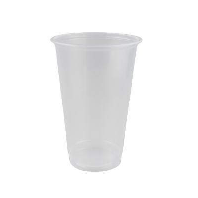 China 500ml tea milk beverage manufacturer china party disposable clear transparent milktea pp plastic cup disposable transparent cup for sale