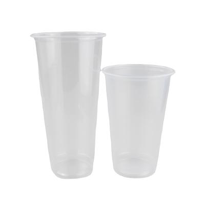 China New manufacture high quality china disposable cup 640ml pp clear plastic disposable transparent cup for sale