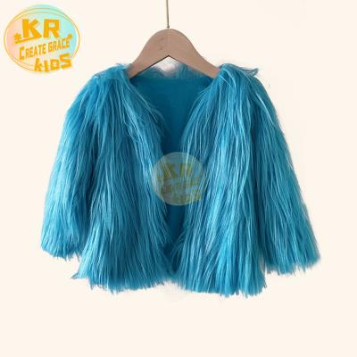 China New manufacturing children's casual tops fashionable plush fabric children's cardigan to thicken warm winter jackets children for sale