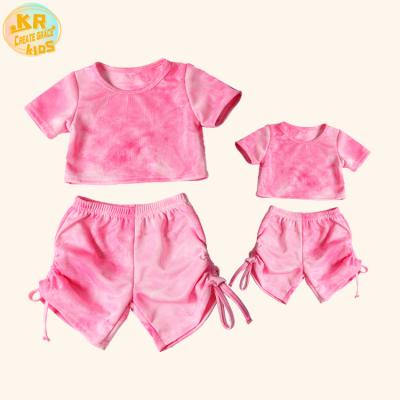 China Hot Selling Mommy and Me Fashion Kids Jogger Suits Summer Clothes Link Dye Tablets Outfits for sale