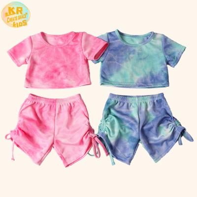 China Casual Babies and Boys Jogging Sets To Tie Dye Boutique Kids Clothing Outfit Mommy and Me 2 Piece Sets for sale