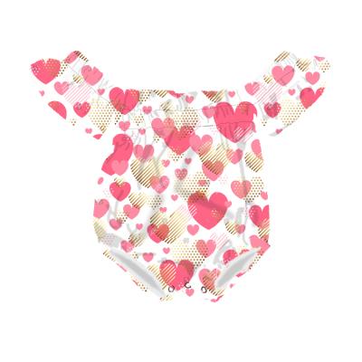 China Wholesale 100% Cotton Baby Spring Summer Clothes Newborn Baby Rompers Valentine's Day Casual Baby Romper for sale