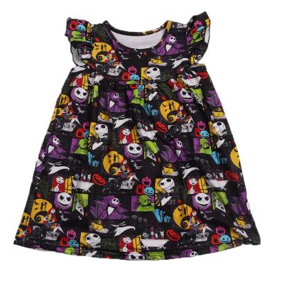 China Anti-Static Children Clothes Girls Dresses Floral Halloween Formal Dresses Sleeveless Skirt For Kids Baby Dresses for sale