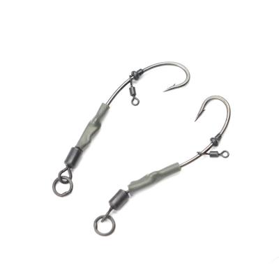 China CHOD Rig Ready Tied Rig Barbed Carp Fishing Hook Ronnie Rig Hook Links Hair Combi High Carbon Carp for sale