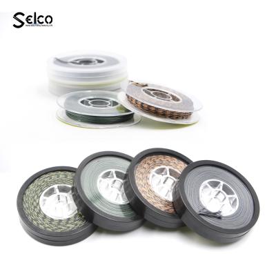 China Fast Sinking Selco 10Meters 25Lbs Making Sinking Braided Line Lead Core Carp Fishing Line Carp Rig For Carp Fishing for sale