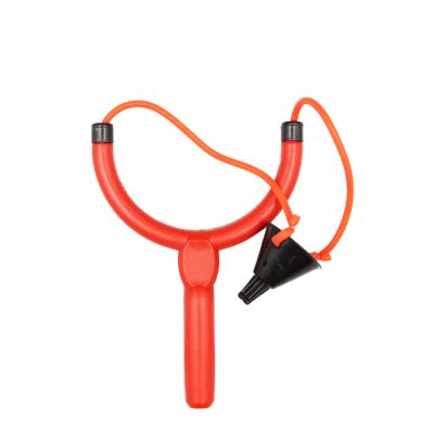 China ABS Plastic Handle With Aluminum Slingshot Portable Carp Fishing Boilie Catapult Bait Threwer Slingshot for sale