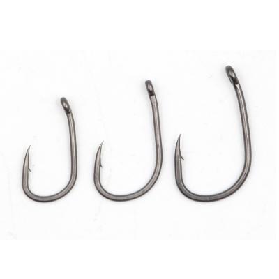 China Carp Fishing Wholesale Black Tef Coated Carp Hooks Yawn Wide T Style Barbed Carp Hook for sale