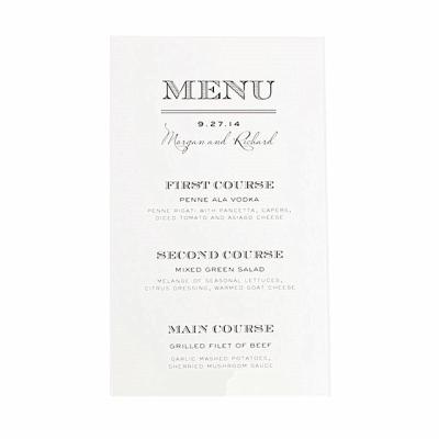 China Europe Factory Customized Menu Card High Quality Acrylic Wedding Card for sale