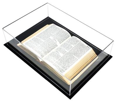 China Modern Acrylic Book Display Stand Acrylic Display Box For Store for sale