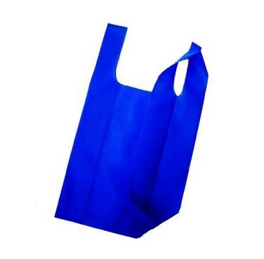 China Factory Sale Multicolor Handled Non Woven Shopping Bag T-shirt Vest Bag Tote Bags for sale