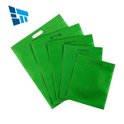 China PUNCH Logo Die Cut Non Woven Colored Printing Heat Sealed Eco-friendly Non Woven Shopping Bag Promotional Bag for sale