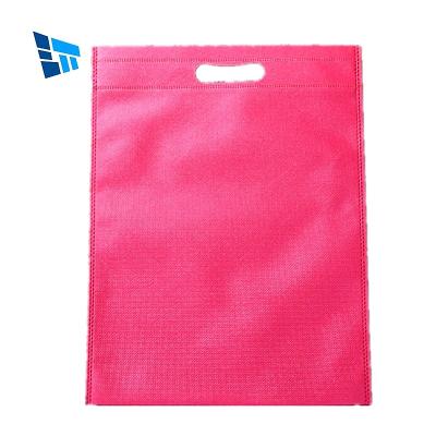 China PUNCH Ecologicas ready to ship D-cut bag punch t-shirt bag nonwoven pp D nonwoven t-shirt cut bag in stock for sale