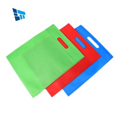 China Fast PUNCH Delivery Foldable D-Cut Nonwoven Shopping Die Cut Nonwovens Tote Bag for sale