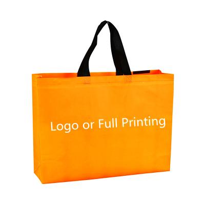 China Handled Garment Bag High Quality Full Color Printing Reusable PP Woven Laminated Bag for sale