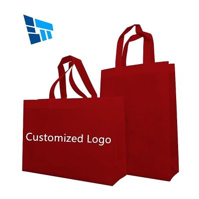 China Handled Customize Printing Tnt pp Laminated Non Woven Shopping Bag With Logo And Handles Promotional Nonwoven Tote Bag for sale