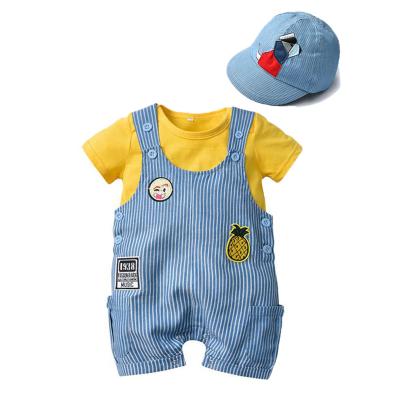 China Wholesale Anti-wrinkle Summer Baby Clothes Fashion Online Newborn Baby Clothes Newborn Baby Boy Set Gift for sale