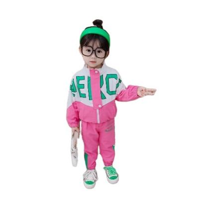 China Fashion Washable Spring Wholesale Kids Tracksuit Tracksuits Sports Toddler Clothes Korean Set Clothes for sale